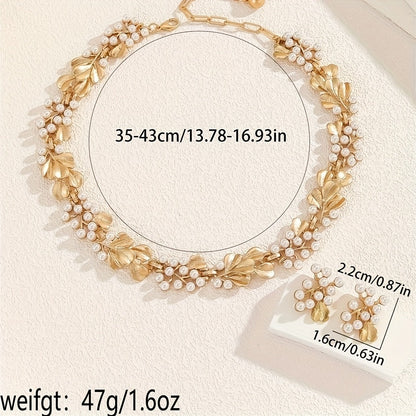 Charm Pearl | Necklace & Earring Set