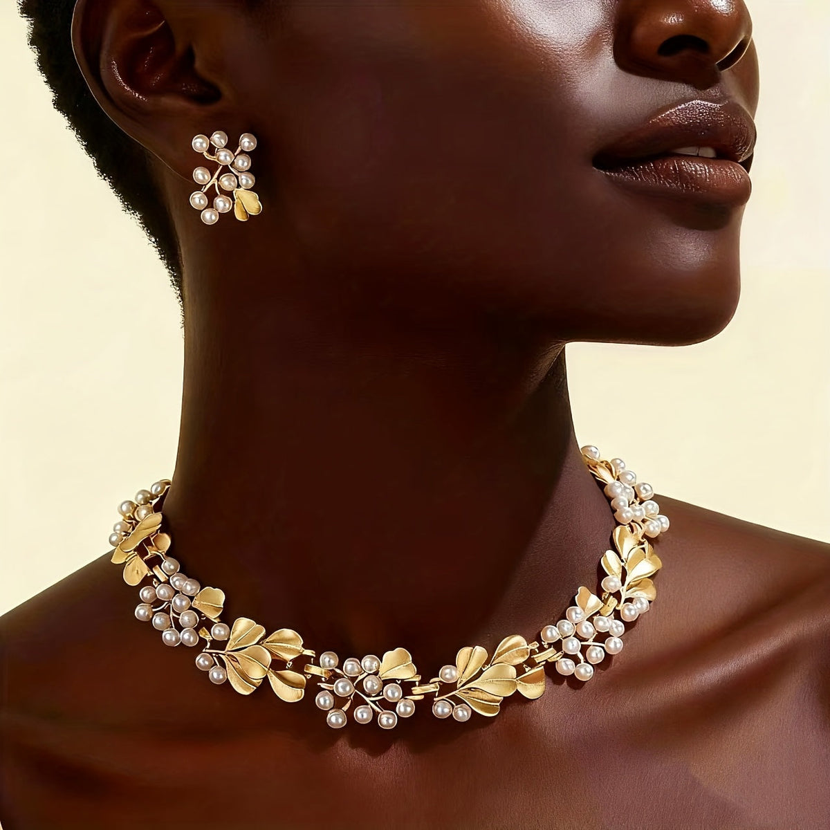 Charm Pearl | Necklace & Earring Set