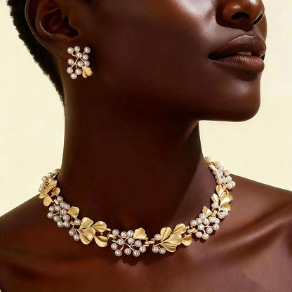 Charm Pearl | Necklace & Earring Set