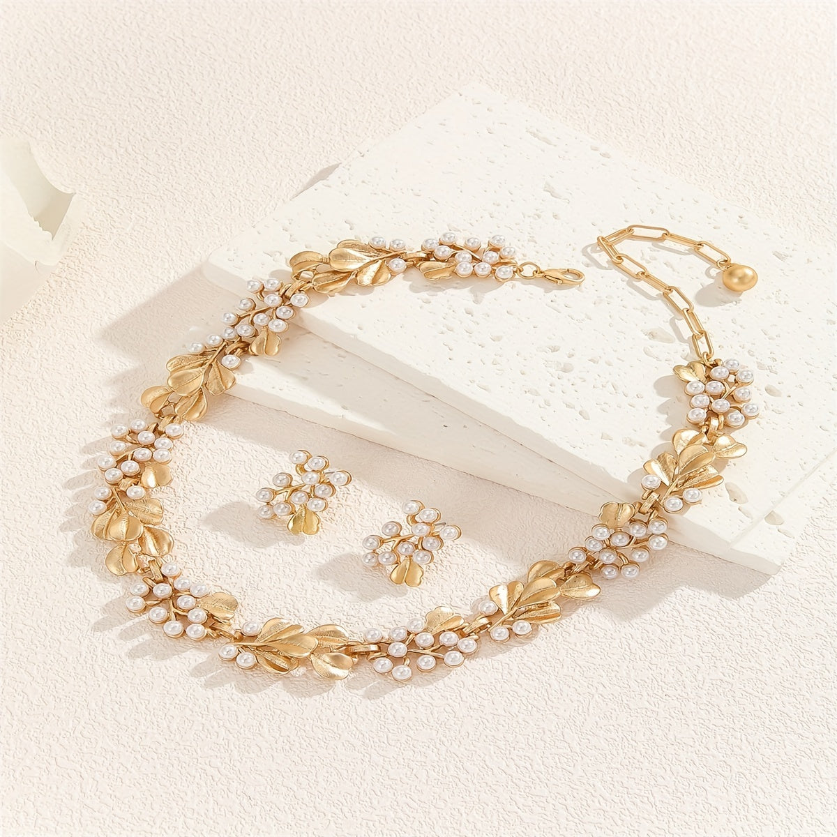 Charm Pearl | Necklace & Earring Set