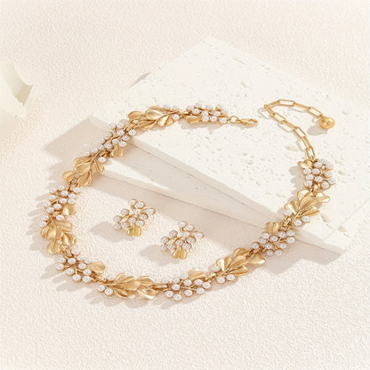 Charm Pearl | Necklace & Earring Set
