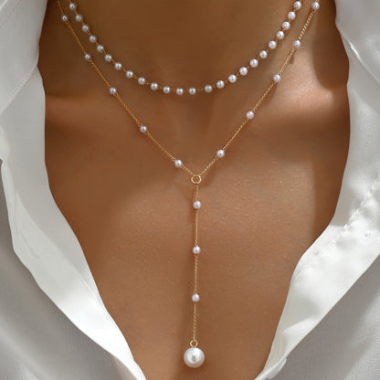 Pearl Lumière | Gold Pearl Necklace