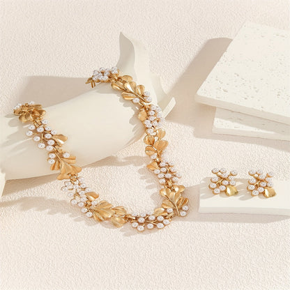 Charm Pearl | Necklace & Earring Set