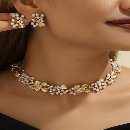 Charm Pearl | Necklace & Earring Set