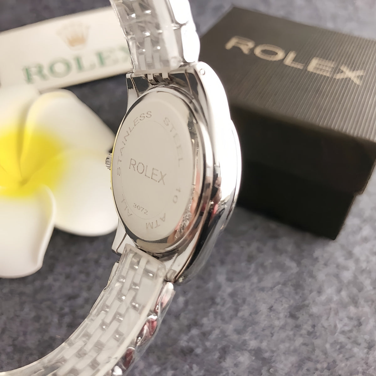 Luxury Silver Crystal Bracelet Watch