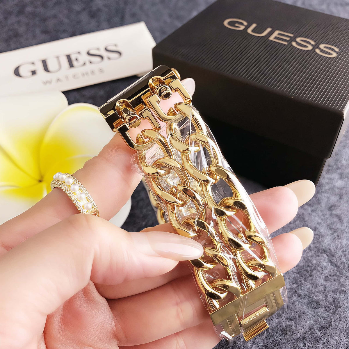 Luxury Gold Link Bracelet Watch