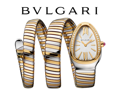 Luxury Two-Tone Serpent Bracelet Watch
