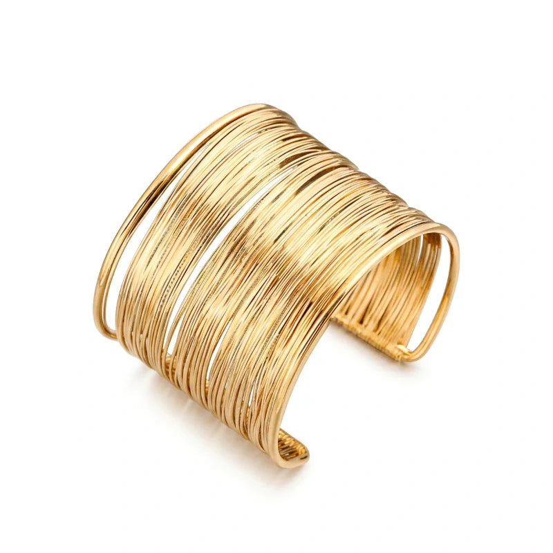 Lunaria Luxhers – Golden Wire Cuff Bracelet cover